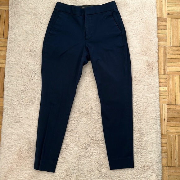 EUC Banana Republic Navy High-Rise Slim Ankle Pant - Picture 3 of 7